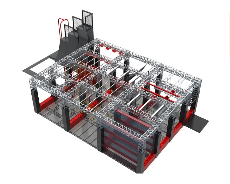 Ninja Warrior Obstacle Course  Equipment American Kids Indoor Playground Inflatable Soft Play Area