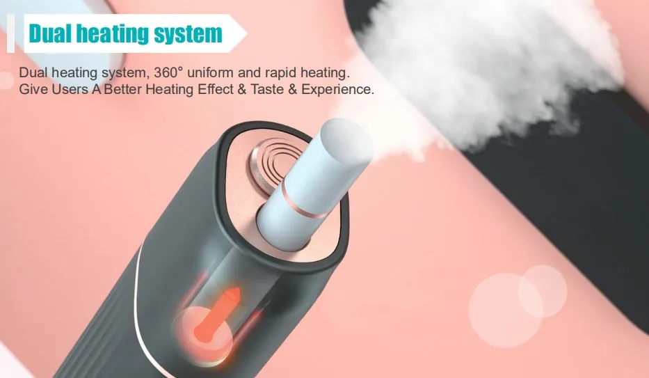 Factory Outlet hitaste hi10 kaufen heated tobacco deutsch not burn tobacco devices 3200mAh dual heating for tobacco sticks