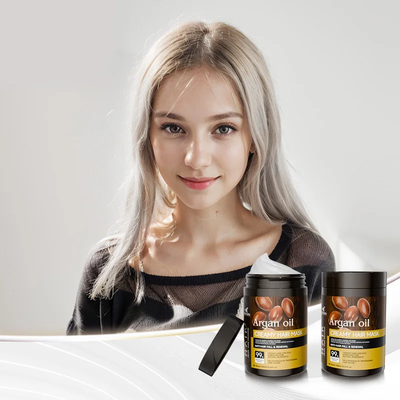 Deep Conditioning Hair Mask with argan Oil and Collagen for Dry Damaged Hair Hair-Repairing Moisturizing Smooth Function