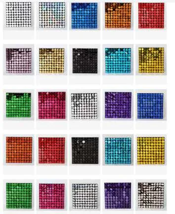 Shimmer disc sequin wall decorative shimmer panel