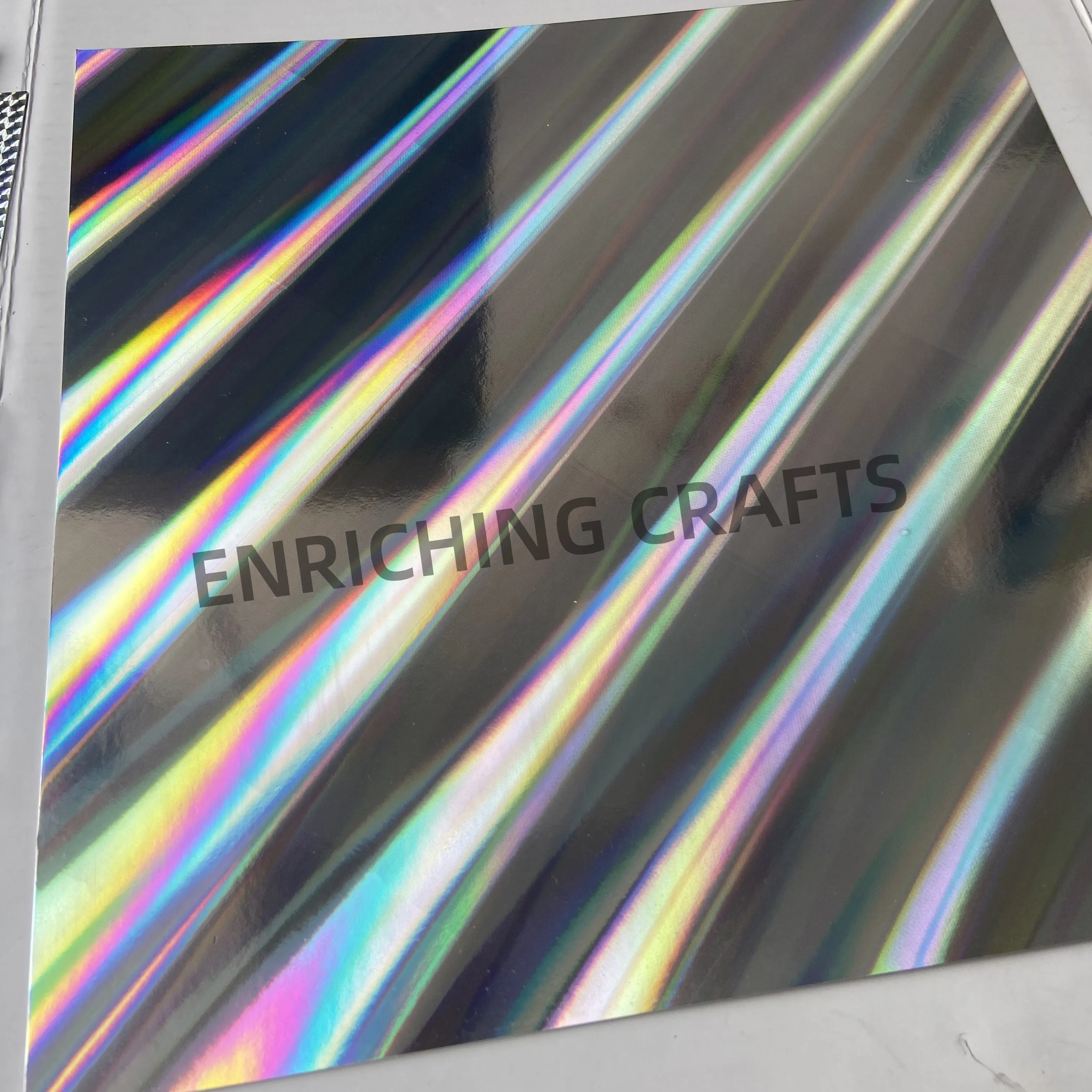 Metallic Holographic Cardstock Iridescent Mirror Paper Sheets Foil Board Reflective Sheet for Craft Scrapbook Poster Cardboard