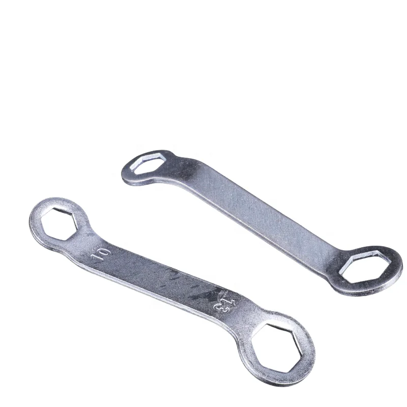 Hot-selling Disposable Closed Wrench Matching Iron Open Spanner 10mm Stamping Double-purpose