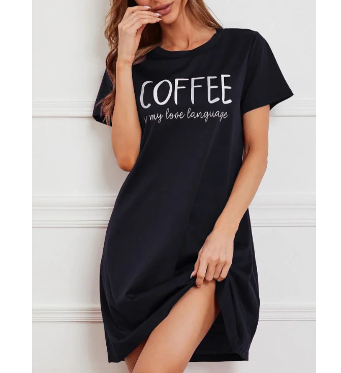 New fashion European and American women summer comfortable casual home simple dress