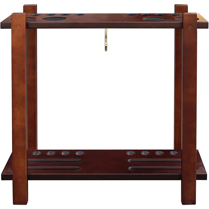 High quality customizable size Classic Solid Wood Rack Floor Billiard Pool Cue Rack