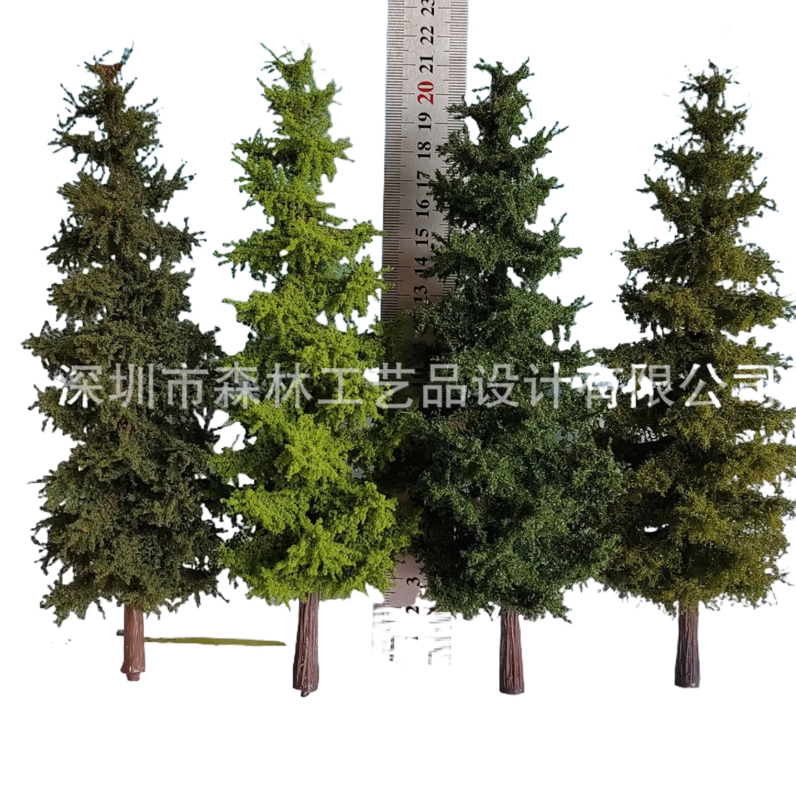 senlin Architectural model tree Microlandscape accessories decorated with plastic velvet pinus eight-figure