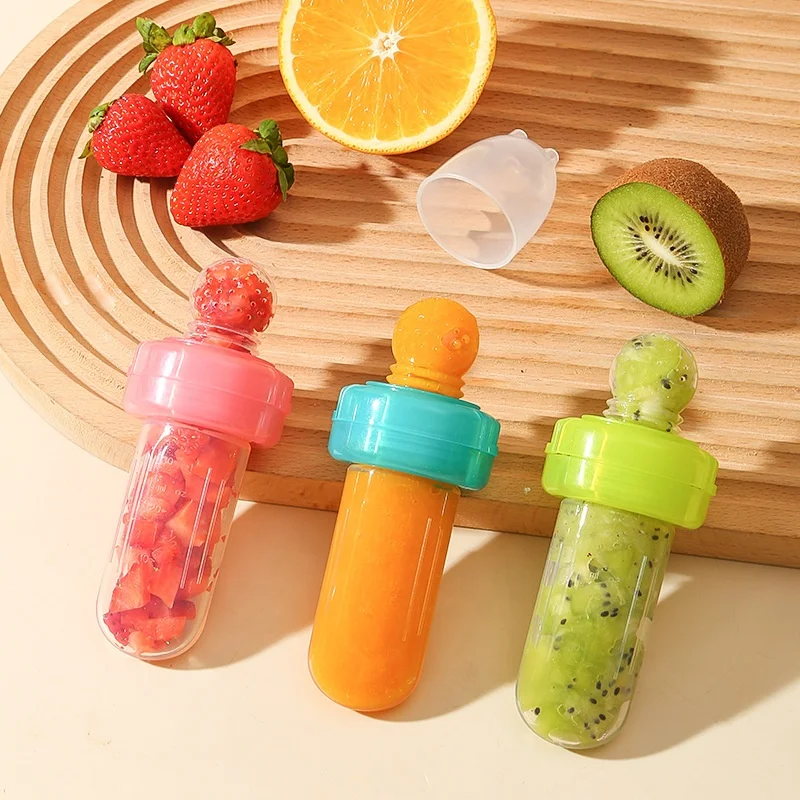 Portable Baby Feeding Spoon Fresh Fruit Food Feeder Baby Food Feeding Pacifier Silicone Baby Fruit Food Feeder