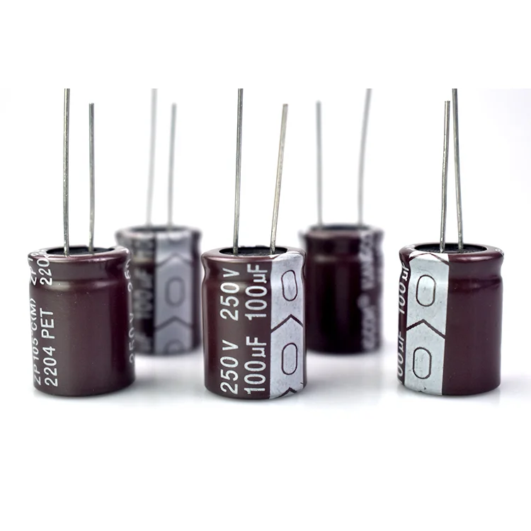 Best Prices 100UF/250V 16*21 High Long Life Aluminum Electrolytic Capacitor for Industrial Applications