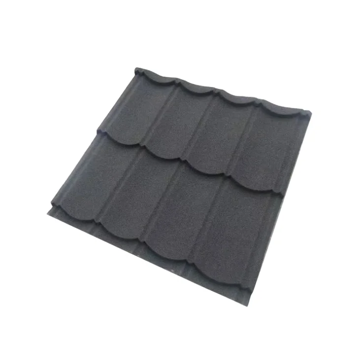 Sheet Metal on the Roof is New 24 Gauge Corrugated Sand Coated Metal Roofing Sheet