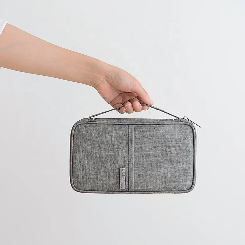 Wholesale Multi Function passport bag for travel abroad Enough Capacity Certificate Storage Organizer Bags