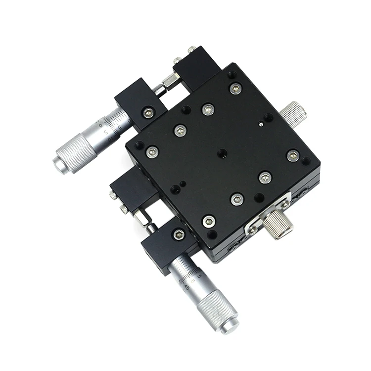 Микрометрический механизм LY60 60*60 мм, грузоподъемность по оси X Y, стол с ручным переводом, алюминиевый оптический ручной раздвижной стол