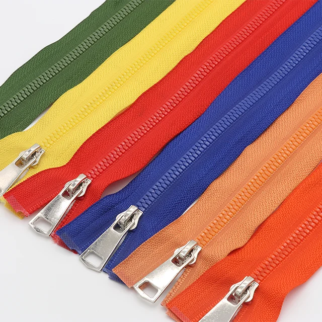 Wholesale Open-end #5 Plastic Zippers Separable Zip Special Corn Teeth Plastic Zip For Garment And Rugs