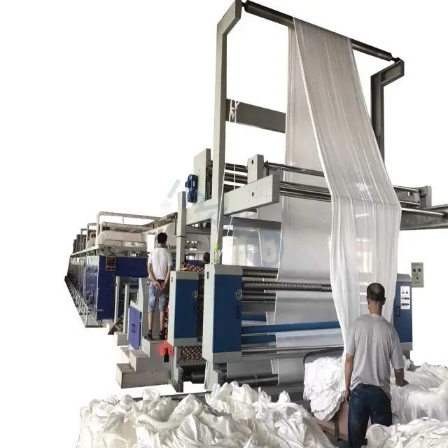 Professional Manufacturer Use oil heating System 10 Drying Rooms Textile Setting Finishing Stenter Machine