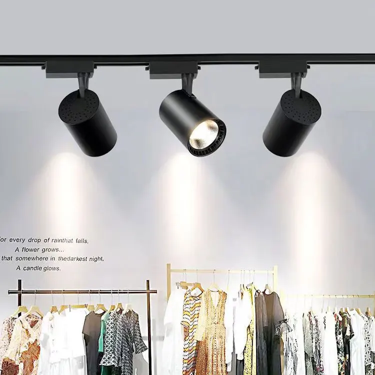 commercial track light Focus Cob 20W 30W Spot Lights Led Linear Track Spotlight System
