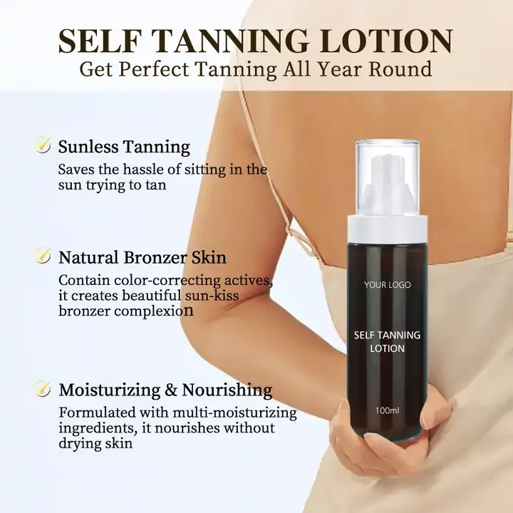 Colors Natural Sun Instant Dark Solarium Suntan Tanning Oil Mousse Oem Private Label Custom Self Tanner Sunless Tanning Lotion