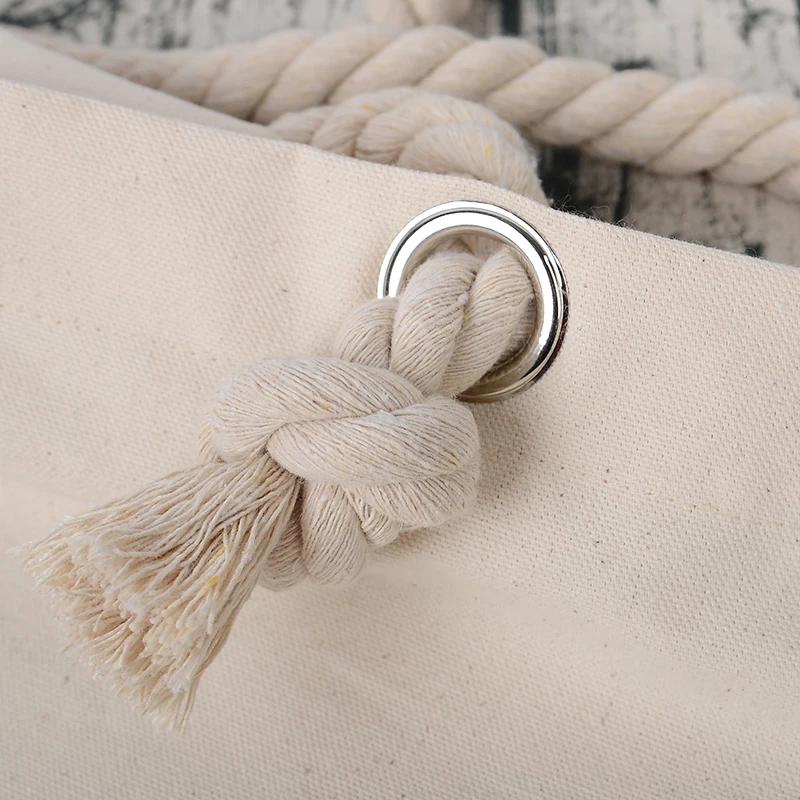 Tote Bag for Women Beach Canvas Cotton Shopping Bags Fashion Leather Handbags Guangzhou High King Factory Plain 10 Pc/opp Bag