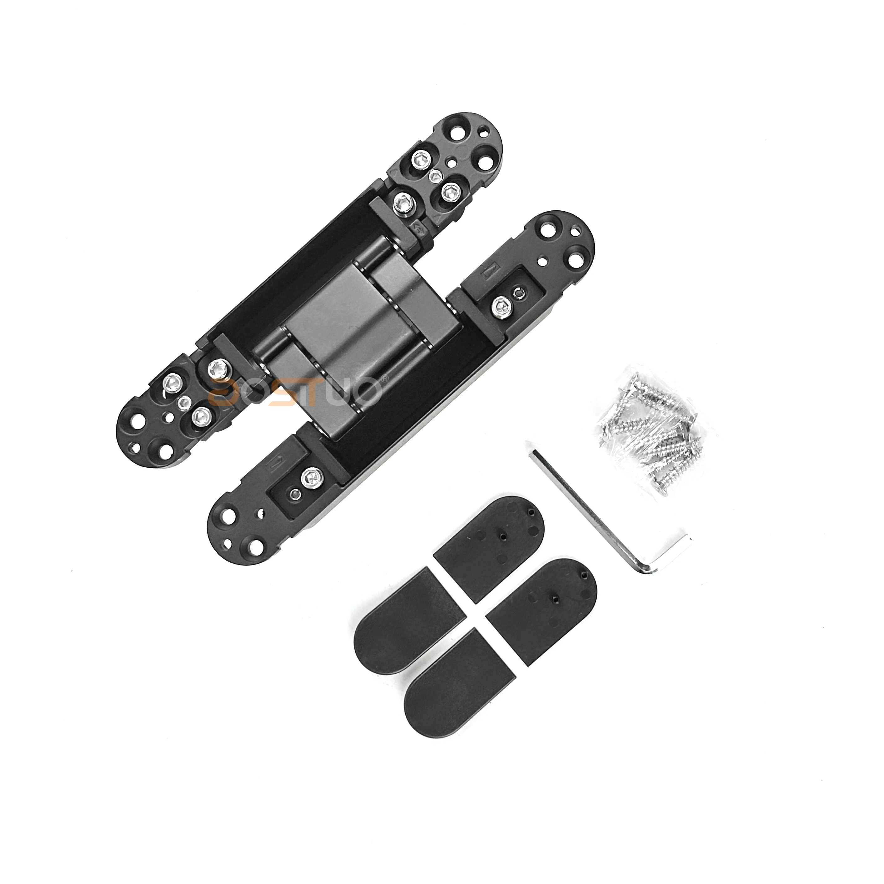 Factory Direct 60KG Loading Zinc Alloy 3D Adjustable Hidden Invisible Hinges 180 Degree Concealed Door Hinge For Interior Door
