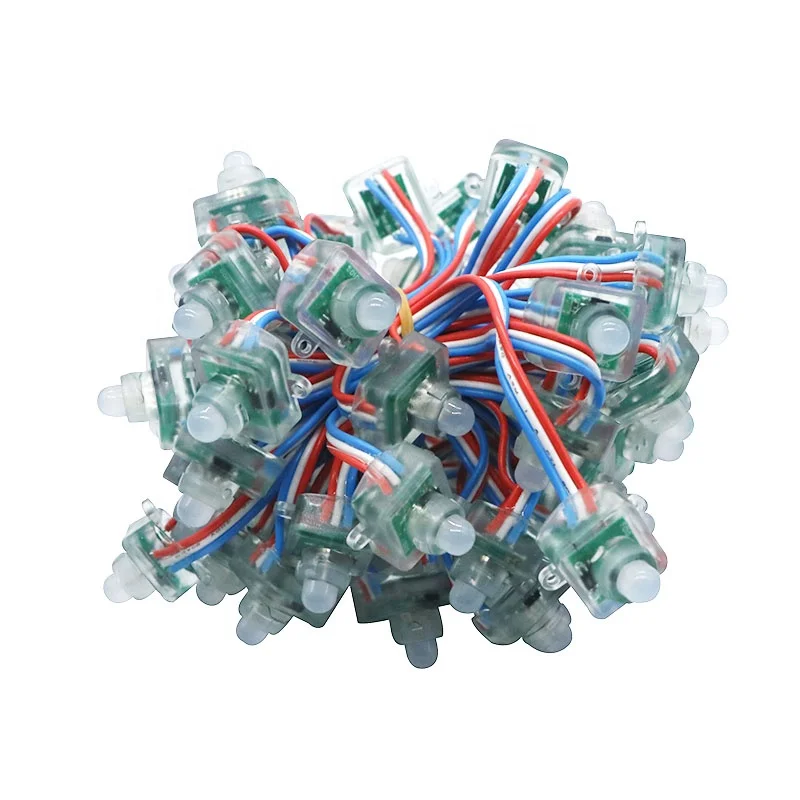 Competitive price RGB f8 led pixel 5V 12mm UCS1903 digital waterproof smart pixel Christmas LED bulb rgb led module