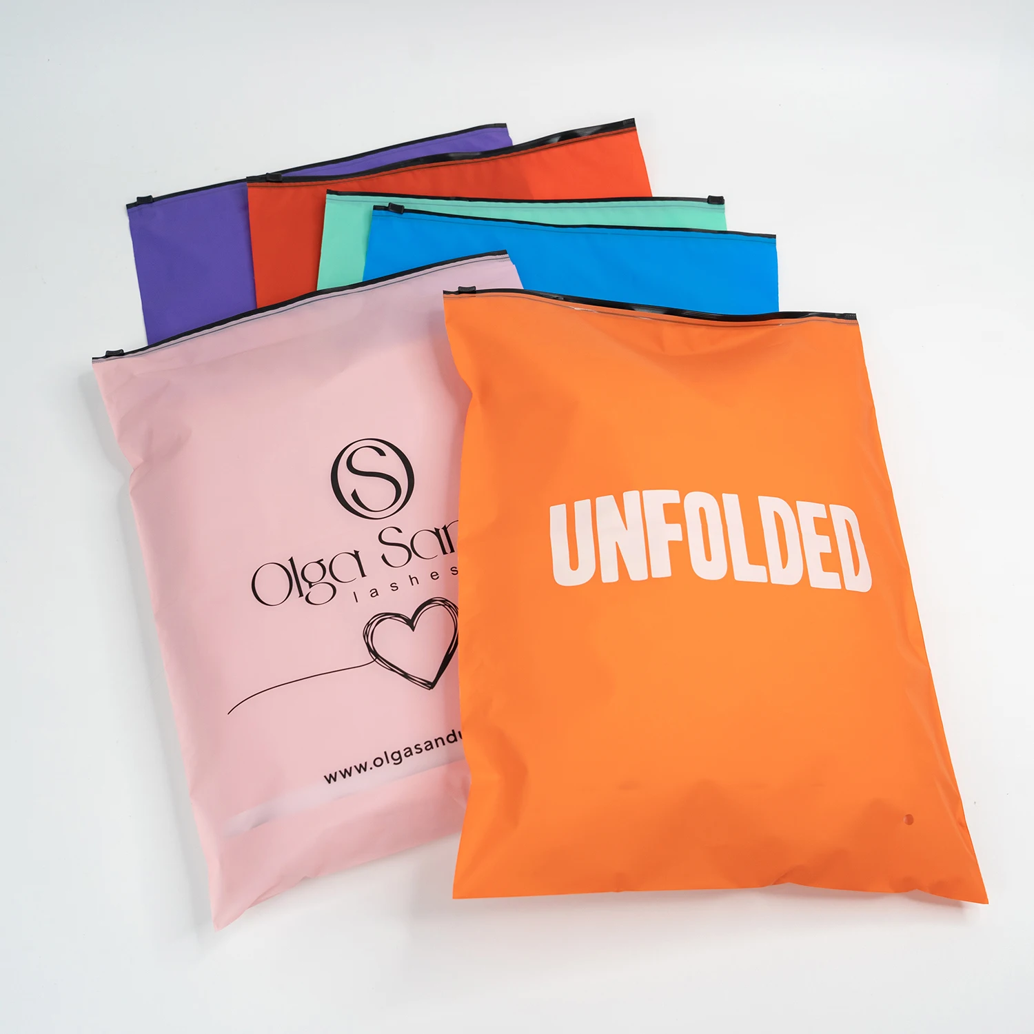 customize printing logo frosted ziplock plastic pouch biodegradable small bikini swimwear cosmetic packaging zipper bag