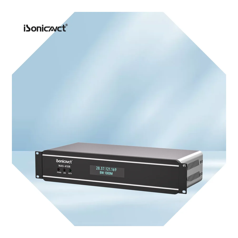 ISonicavct NAS-410R передача на большие расстояния Аудио-визуальный видеосигнал обработка распределенный терминал выходной узел контроллер