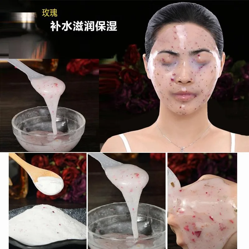 Anti-aging Anti Wrinkle Rose Powder Collagen Facial Mask