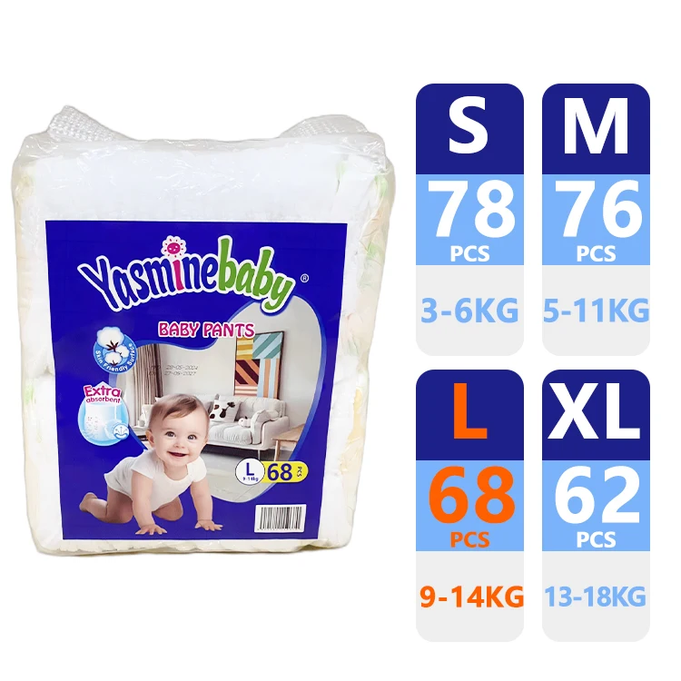 OEM Customized Wholesale Super Absorption Disposable Baby Diaper Manufacturer
