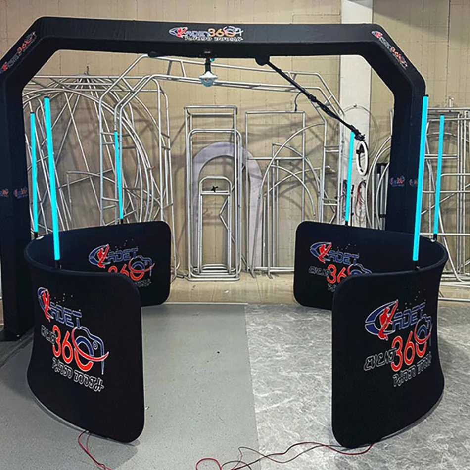 2024 новый дизайн верхняя 360 фотобудка 4 м с реквизитом Бесплатные аксессуары