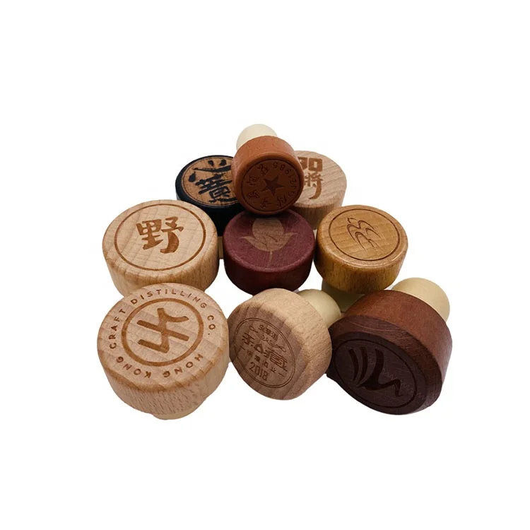 Customized wine corks wine wooden cap corks polymer synthetic cork products