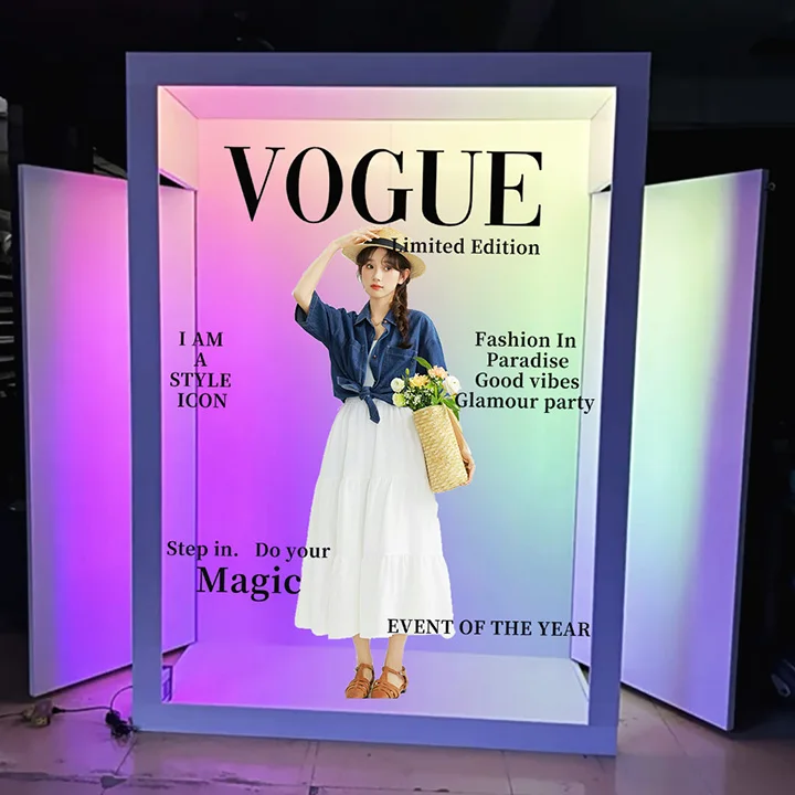 2025 New Style Chinese Tes Box Vogue With Software for Part Plexiglass Foldable for Magazine Booth