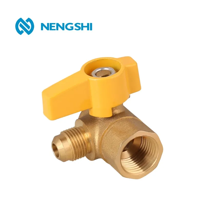 Female Male Brass Gas Ball Valve With Butterfly Handle 1/2 inch 3/4 inch 1 inch