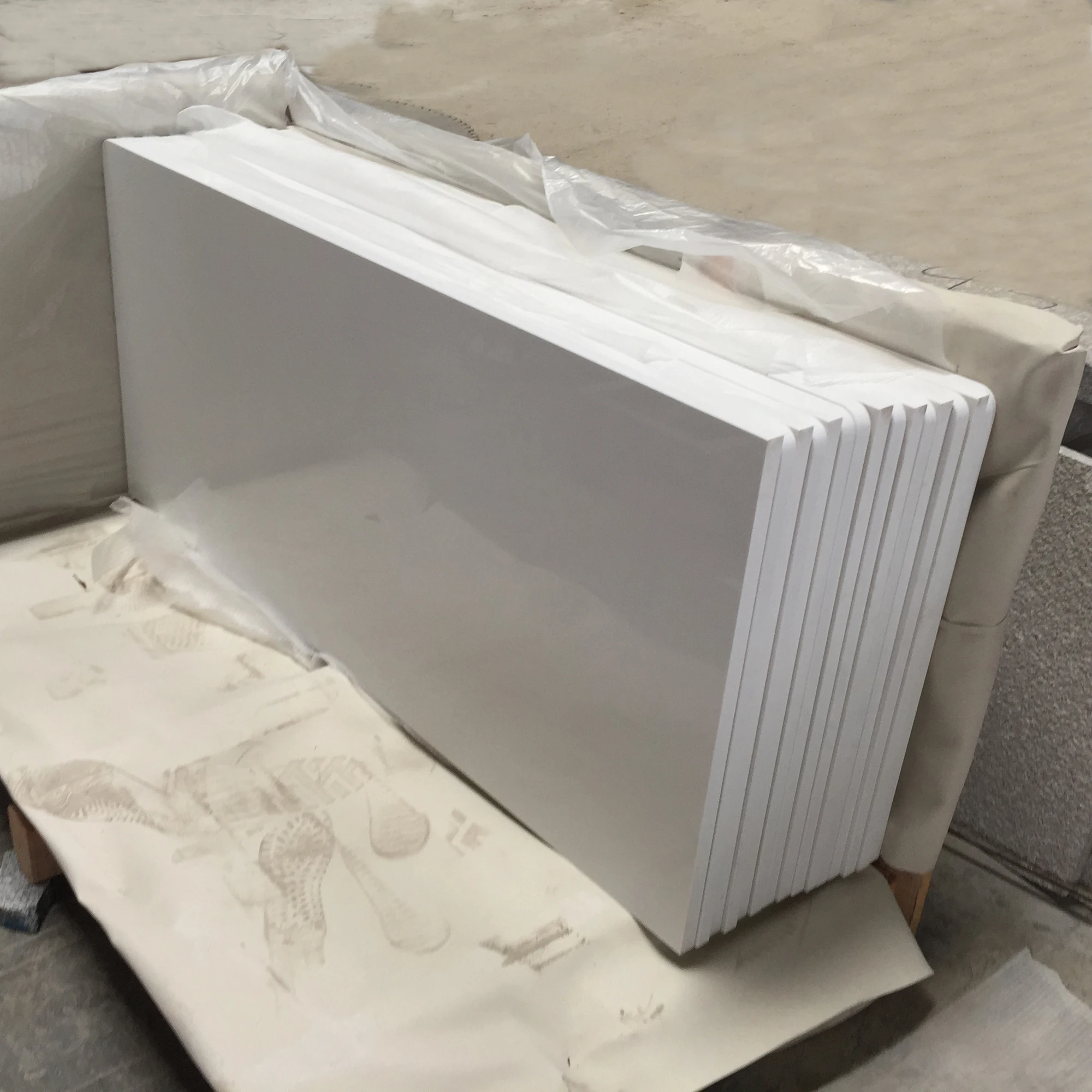 Artificial Countertop Kitchen Countertop Pure White Quartz Top