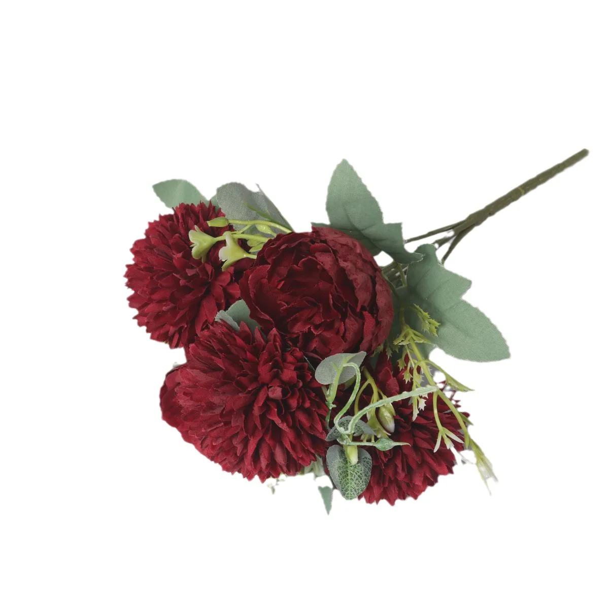 SEASON Spring Color Peonies Bouquet 5 Heads Small Flowers Bush for Decoration Wedding Silk Flowers Arrangement