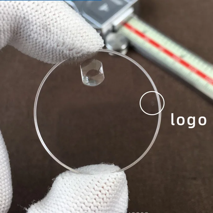 BTK Sapphire crytal glass With date window with logo Anti-scratch watch glass