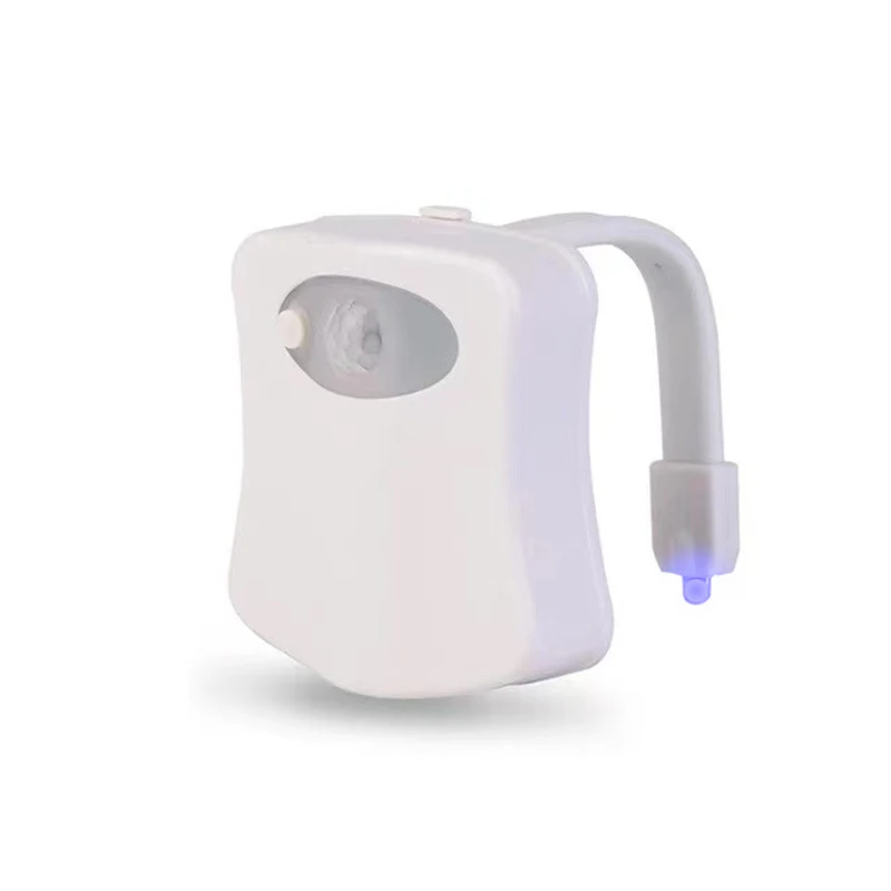 Amazon hot sale smart 8/16Colors Glow Bowl LED Toilet Light Motion Sensor  Waterproof Toilet Bowl Light