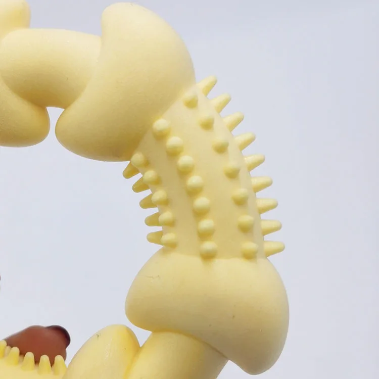 Druable TPR Round Shape Rubber Toy Teeth Cleaning Ring Chew Pet Dog Toy