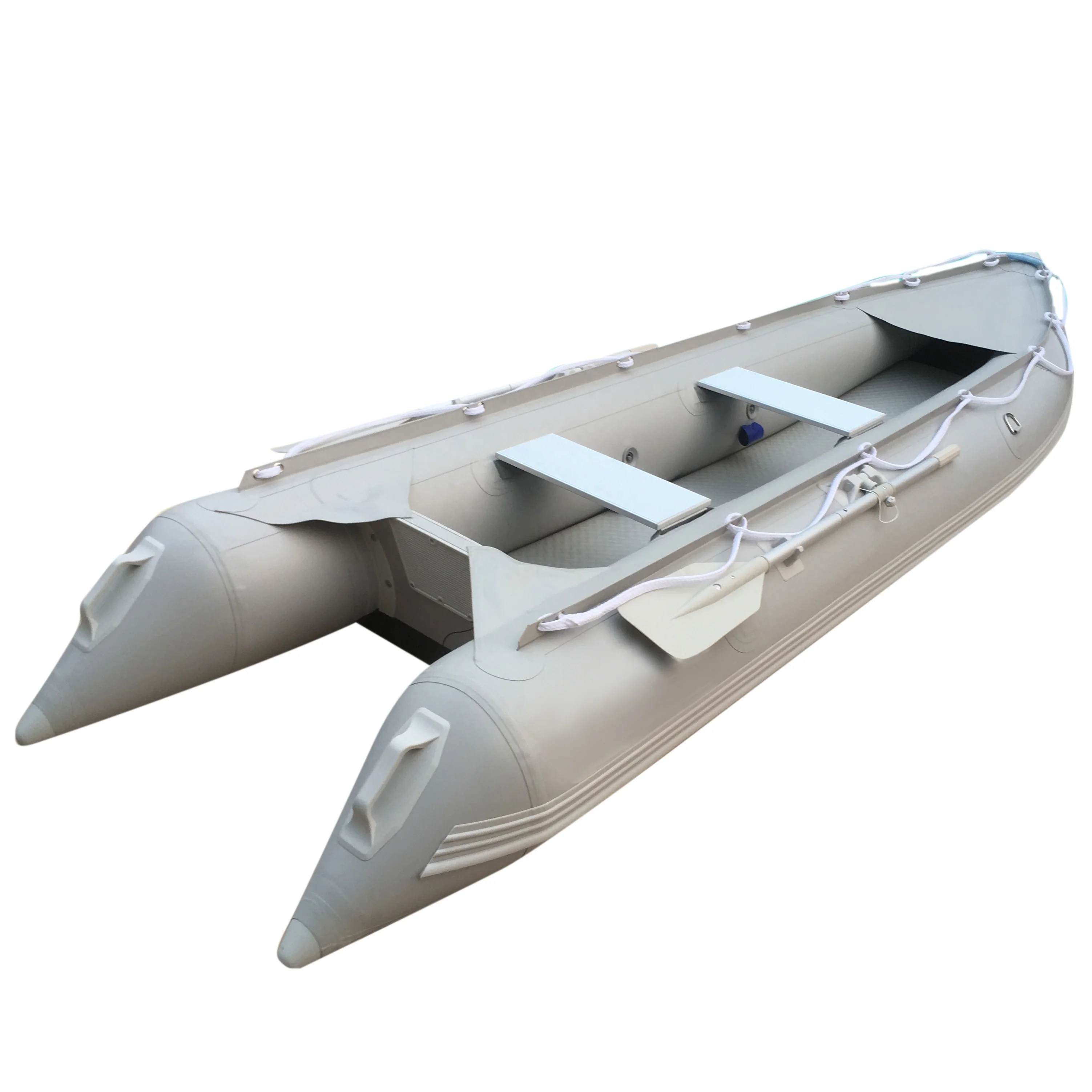 Goethe Goboat GTK370 PVC/Hypalon Inflatable Kayak,2-Passengers Fishing Drifting Raft With Aluminum Boat Seat