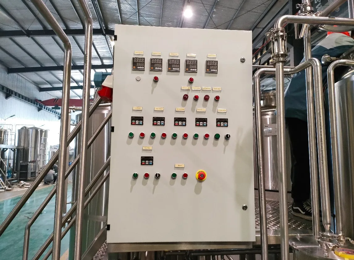 8bbl 4-vessels turnkey tested micro brewery equipments with automatic control