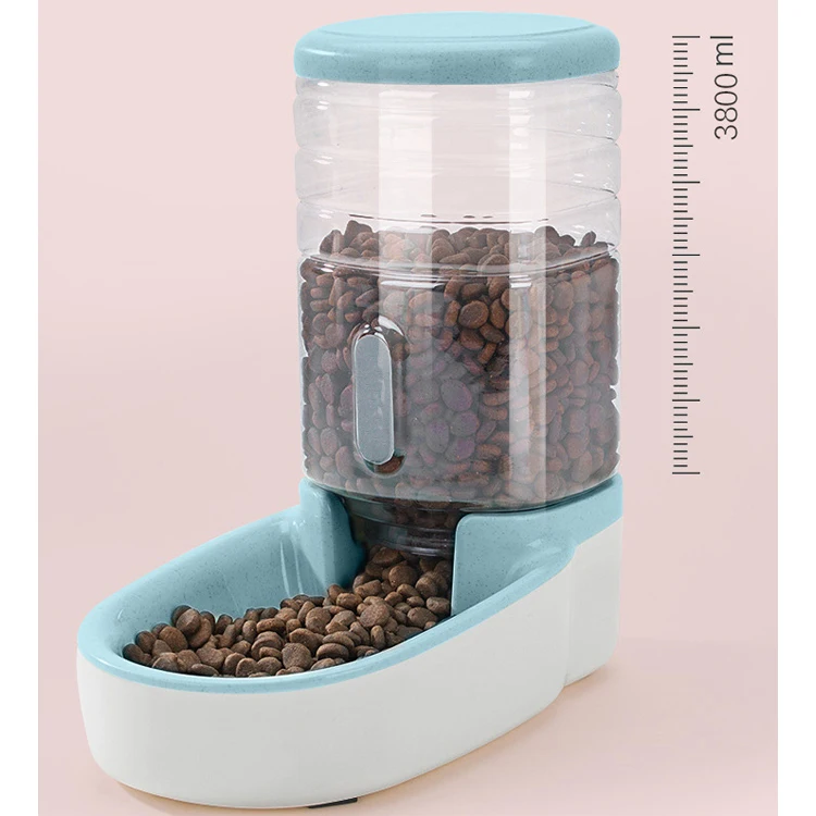 Custom logo wholesale luxury non slip automatic pet water food 3.8L pet feeder waterer premium automatic cat dog bowl