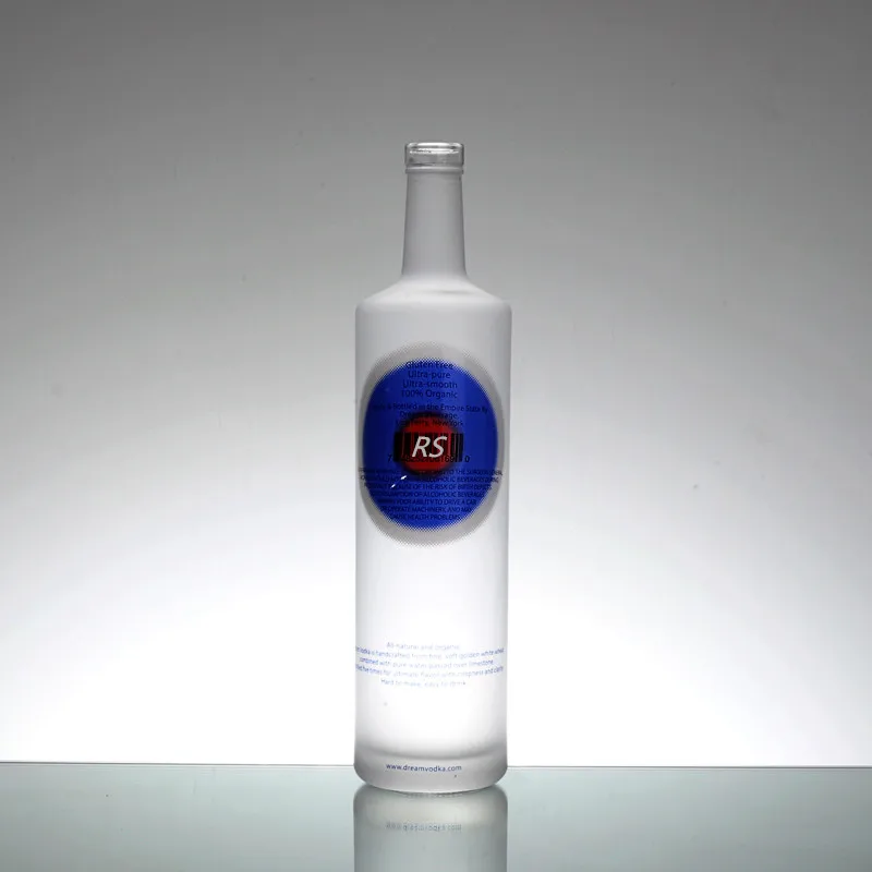 Premium custom empty bespoke gin 700ml 750ml rum whiskey botellas de vidrio vodka gin wine glass bottle