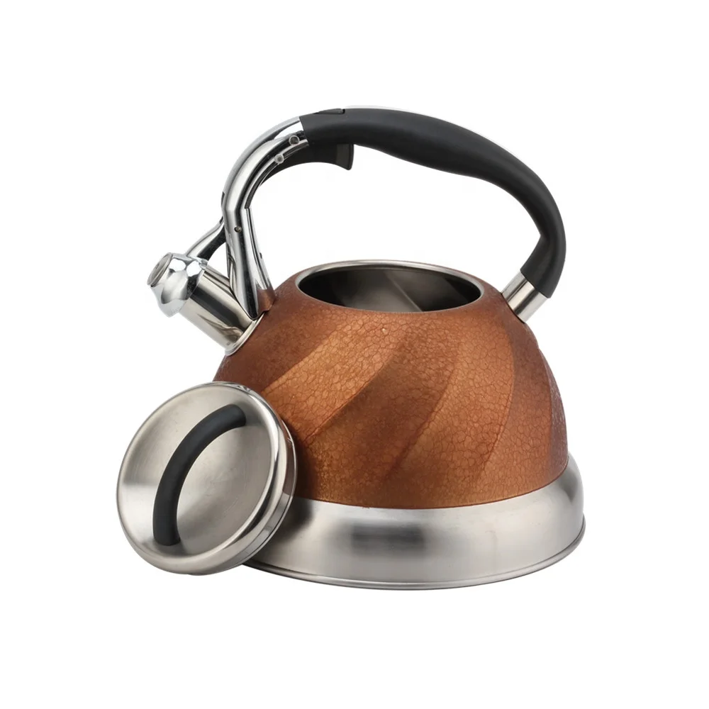 Stainless Steel Whistling Kettles Teapot With Anti-Hot Handle, Hot Water Boiling Tea Pots For Stove Top, 3L Tea Kettle Stovetop