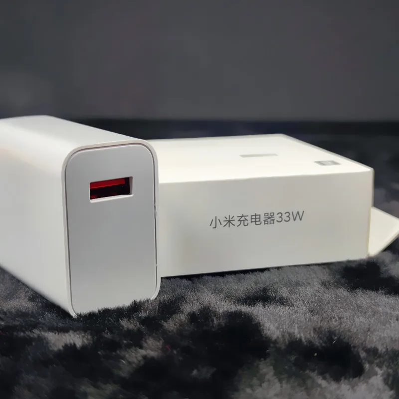 Original mi 33W USB-A Quick Fast Charger Set US Plug for Xiao mi 33W Mobile Travel Charger Set