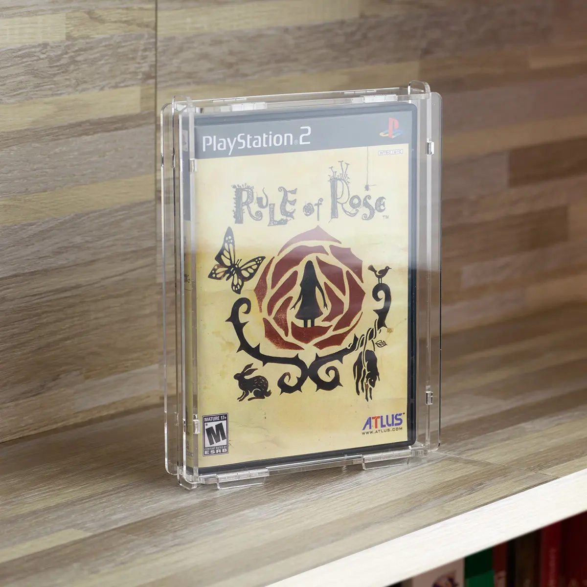 PlayStation 2 Game Clear Acrylic Display Case Acrylic Protector For Sony Playstation DVD (WII, GAMECUBE, PS2, XBOX, XBOX360)