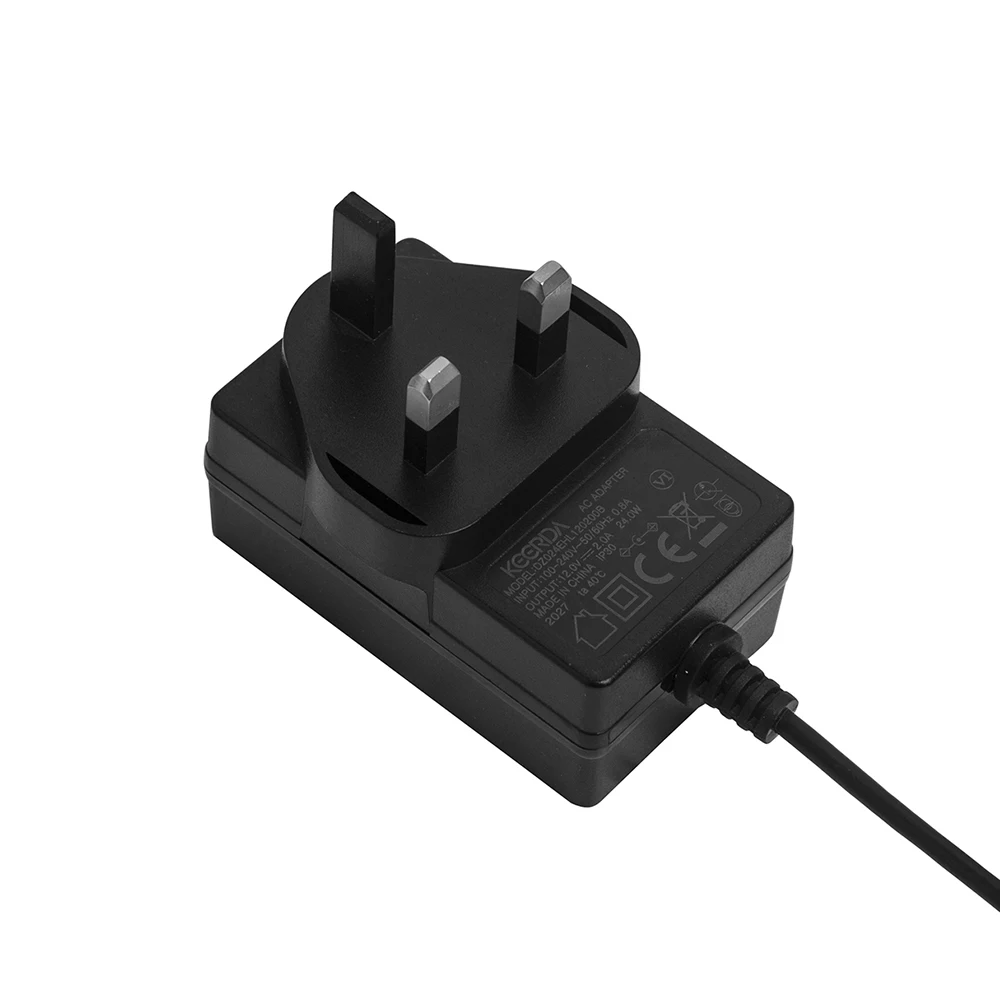 Keerda  India plug 12v 2a adapter 12v 24v 2100ma ac power adapter for cctv camera power adapter 12v 2a