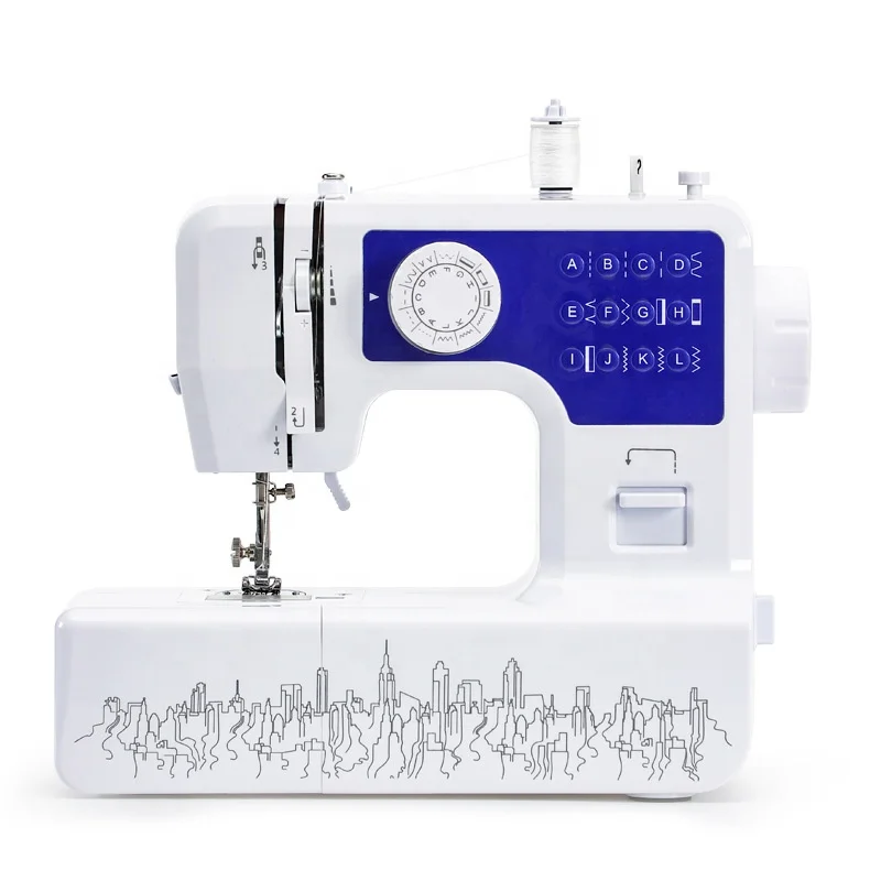 White Sewing Machine Household Cylinder Arm Sewing Machine for Clothes