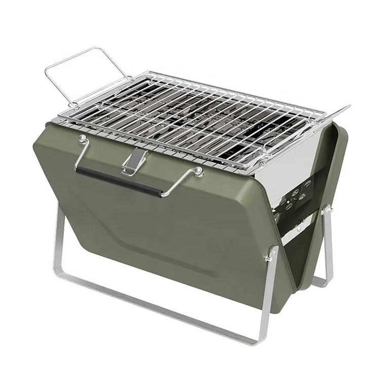 Household Barbecue Grill Outdoor Barbecue Stove Portable Folding Camping Equipment Charcoal Mini Portable Barbecue Stove