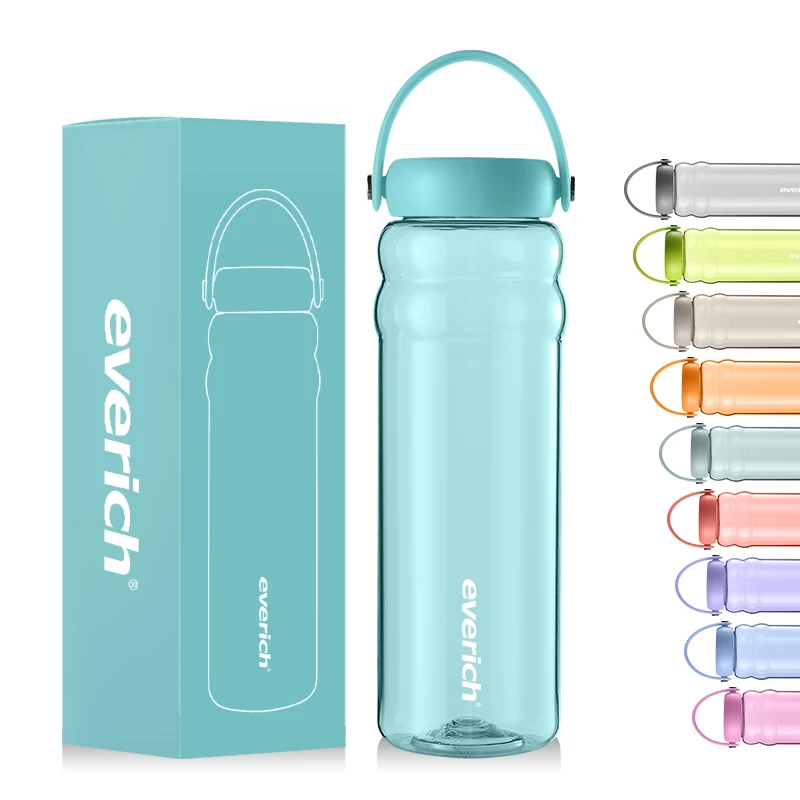 Customized 1000 ML Bpa Free Reusable Clear Gym Plastic Waterbottle 1L Motivational Sport Ps Tritan Nalgene Water Bottle