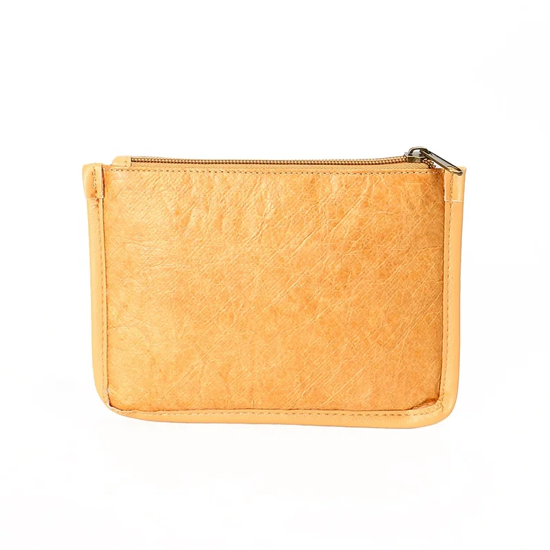 Factory custom durable coin  purse brown wallet  daily life  storage bag Tyvek  paper  waterproof  wallet