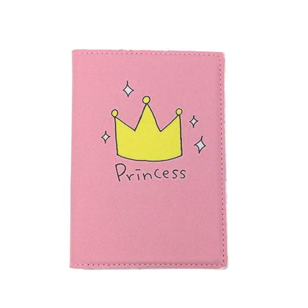 Fashion Leather Funky Passport Organizer Covers Cartoon Passport Holder
