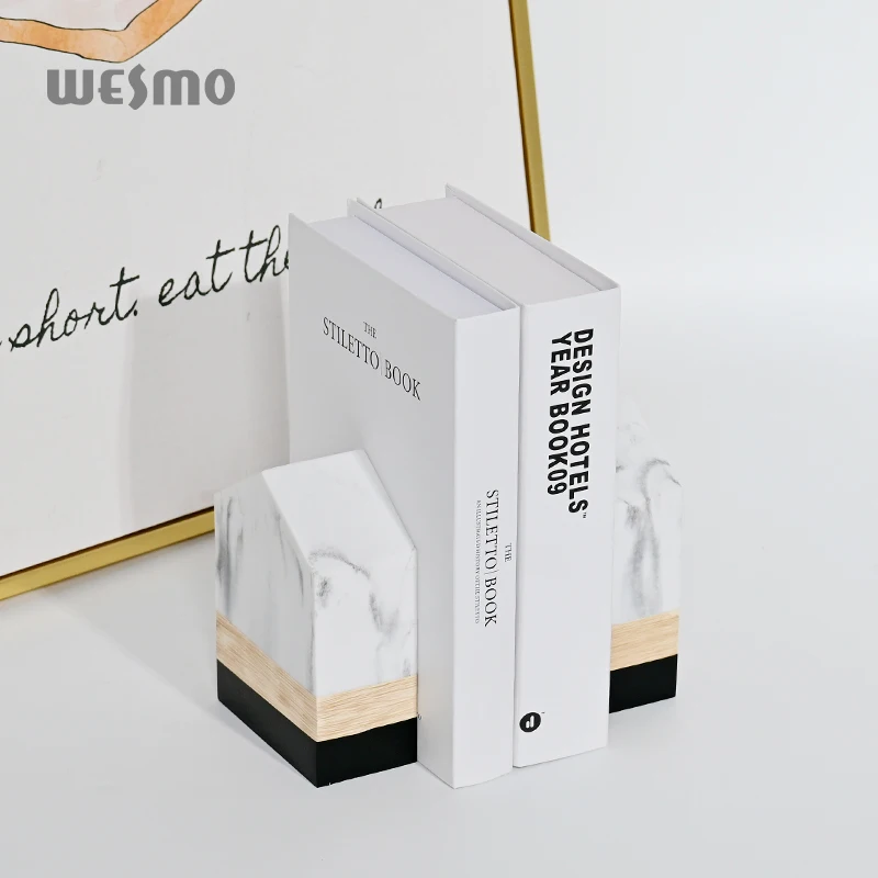 Modern Home Decor Simple Office Table Decoration Book Holder Decorative Bookends