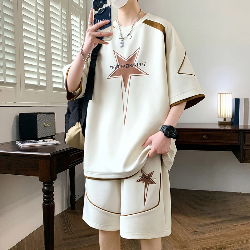 2024 Summer Trapstar T-Shirts Vintage Shorts Set High Quality Embroidered 2.0 Chenille Decoded Decoded Ice Flavours Men Women