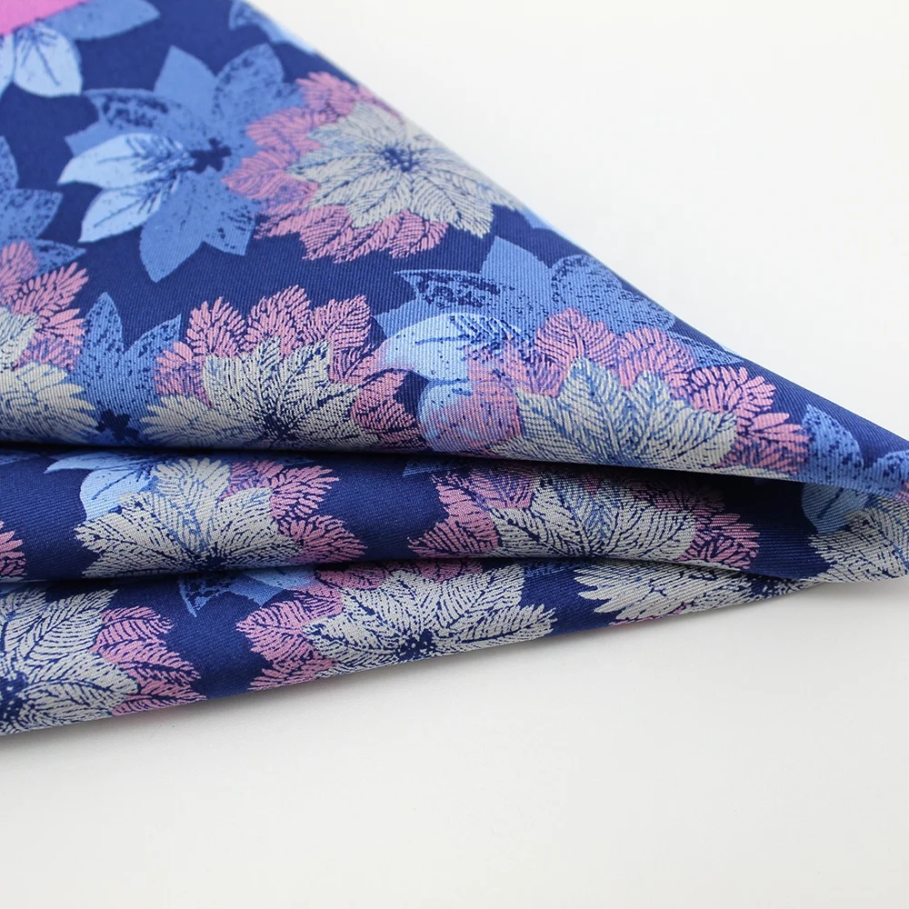 China Supplier Premium Men Business Novelty Fashion Custom Printing Leaf Wholesale Handkerchief Pocket Squares Hand Rolled